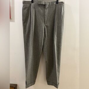 Polo Ralph Lauren Wool Cashmere Gray Pleated Dress Pants Men’s Size 46 R